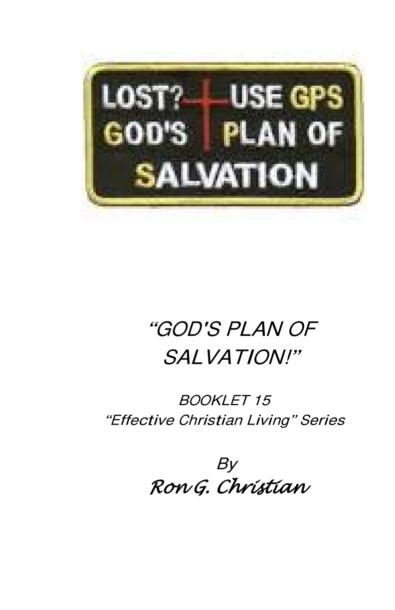 Cover of 15 Gods Plan of Salvation