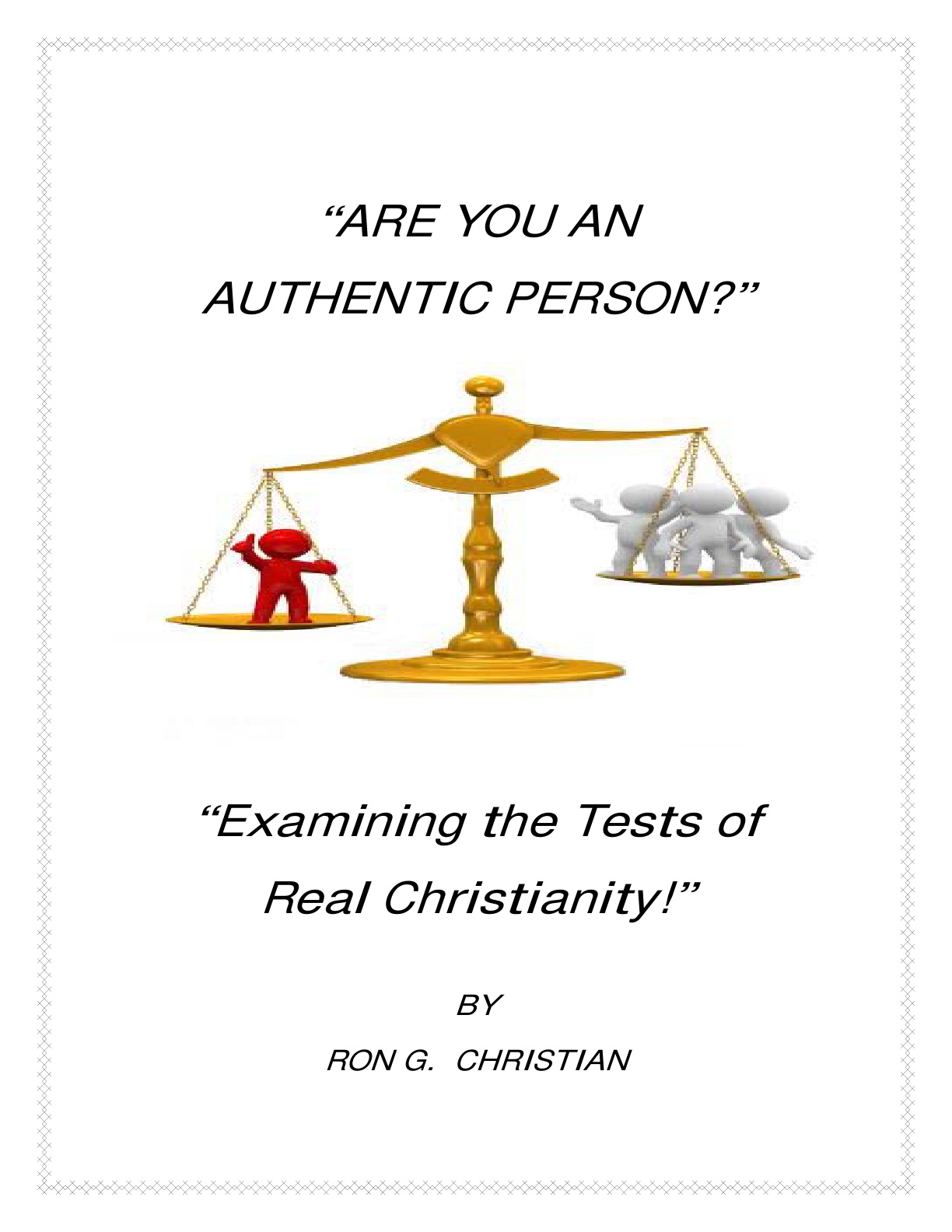 Cover of ARE YOU AN AUTHENTIC PERSON