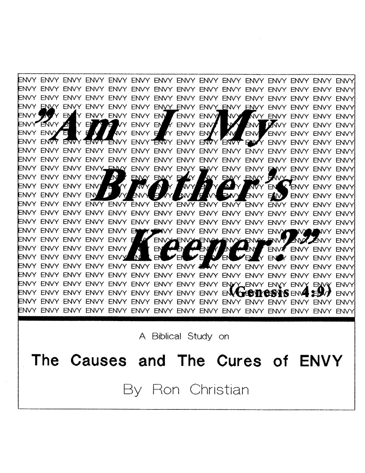 Cover of Am I My Brothers Keeper