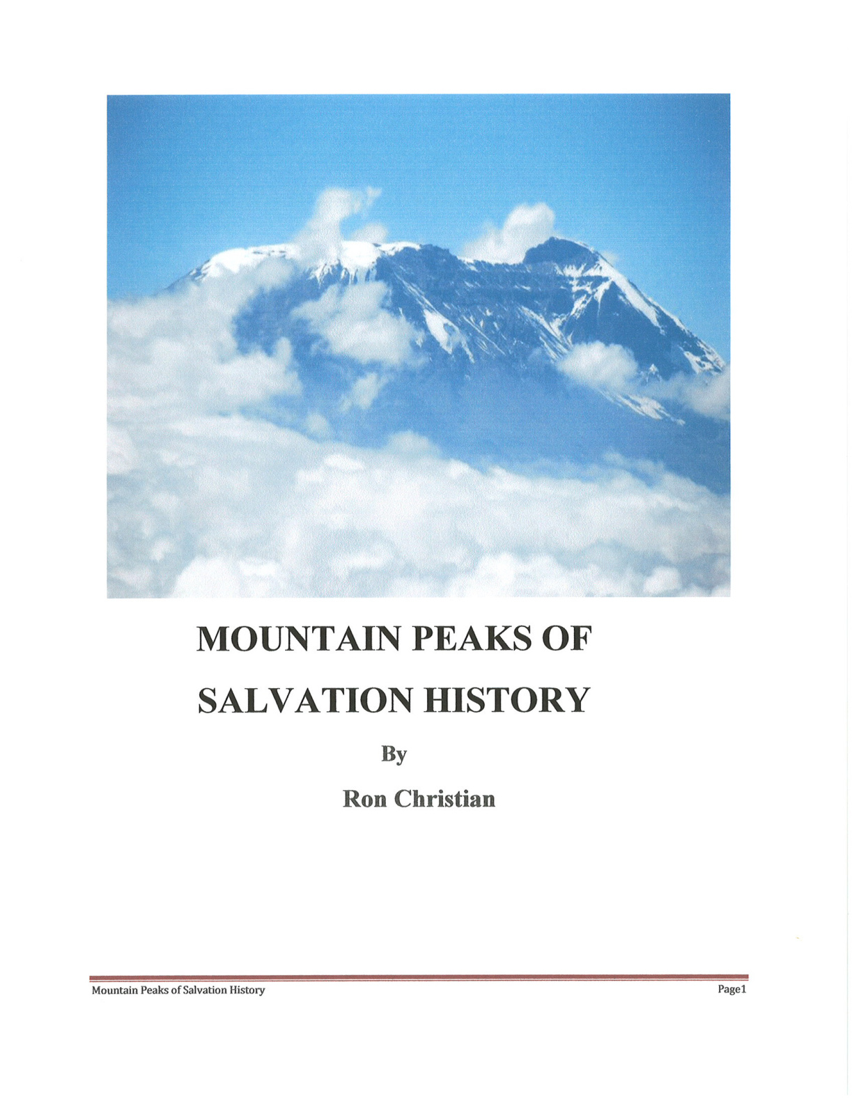 Cover of Mountain Peaks of Salvation History